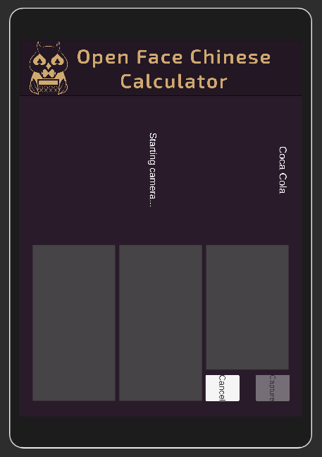 OFC Calculator camera hand scanner